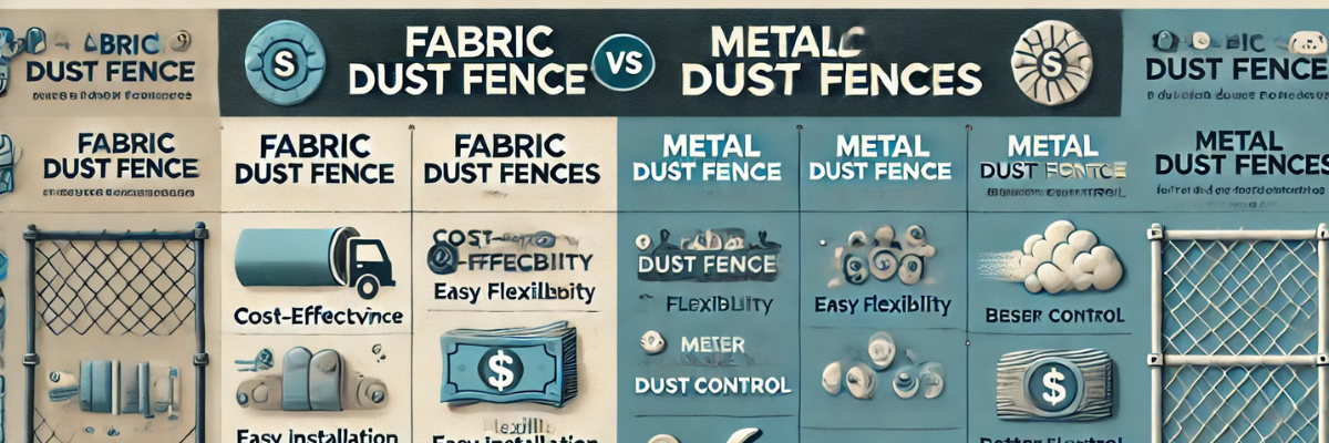 Fabric Dust Fence vs. Metal Dust Fence