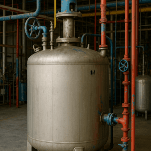 Agglomeration tank for paint manufacturing