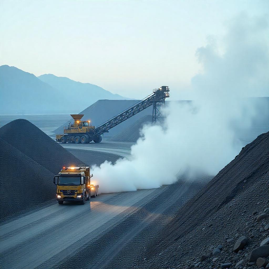 Mist Cooling Systems Dust Suppression • Crushers & Screens: Suppress dust at primary and secondary crushers. • Conveyor Transfers: Capture airborne particles at transfer points using mist curtains. • Stockpiles & Loading Zones: Minimize windblown dust with perimeter fog lines.
