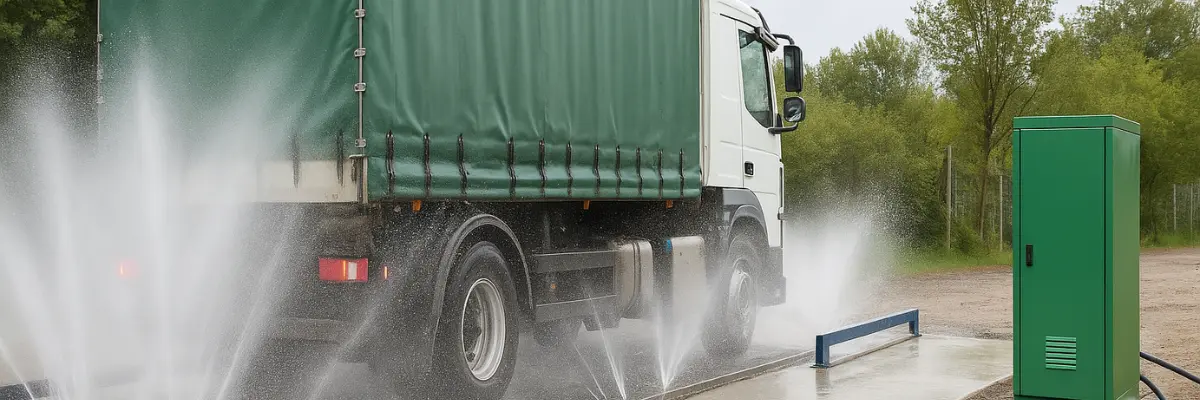Biosecurity Wheel Wash System for Safe Entry