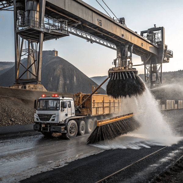 High-Pressure Wheel Washing System for Mines & Coal Yards real time