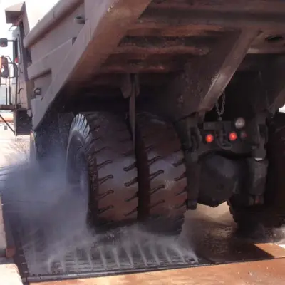 Wheel Wash System for Ash Dyke in power plant